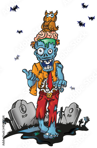 zombie cartoon  halloween