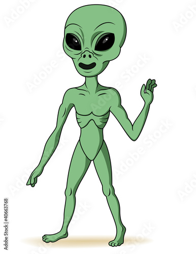 Green alien