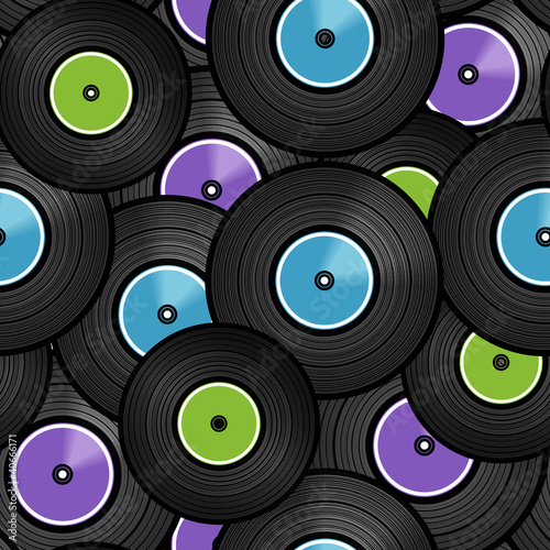 Vinyl audio discs seamless background