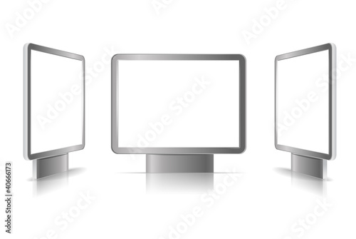 Advertising boards. Place your text on them