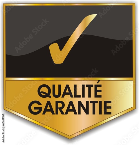 bouton qualité garantie