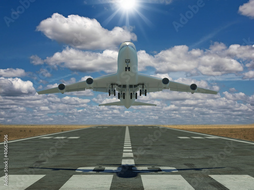 Airplane taking off