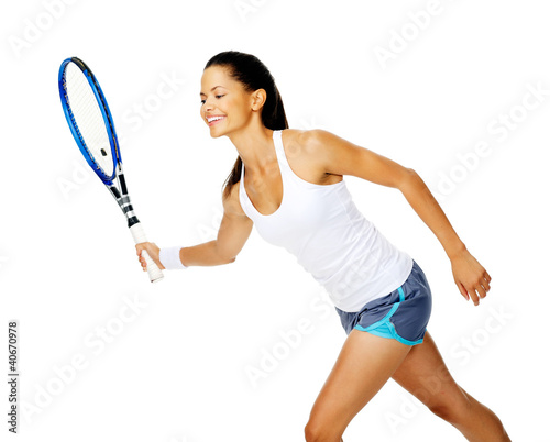 active tennis woman