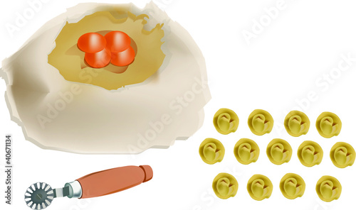 tortellini  farina con uova