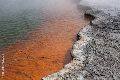 Champagne Pool en Nouvelle-Zélande photo