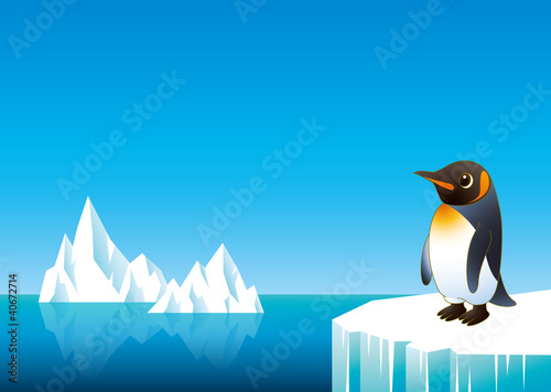 氷山ペンギンよこ