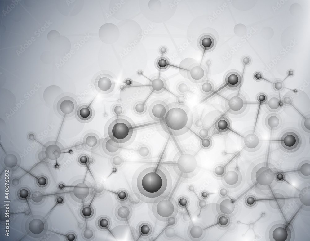 Fototapeta premium Molecular background