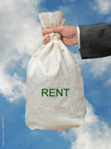 Bag with rent