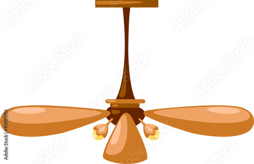 A lamp with mounted