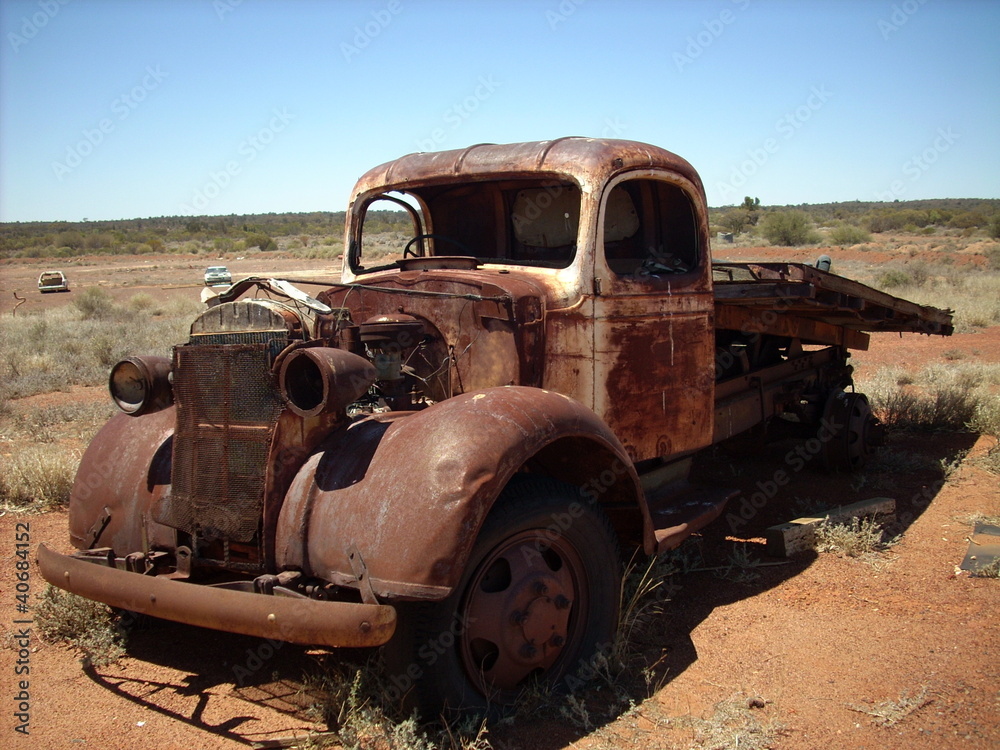 old truck abandoned