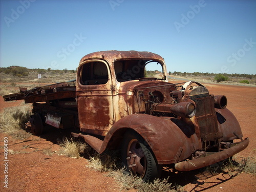 old truck abandoned