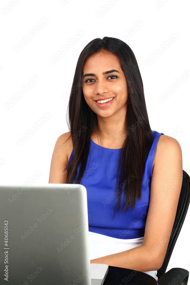 Portrait of a young business woman. Portrait of a young business woman.
