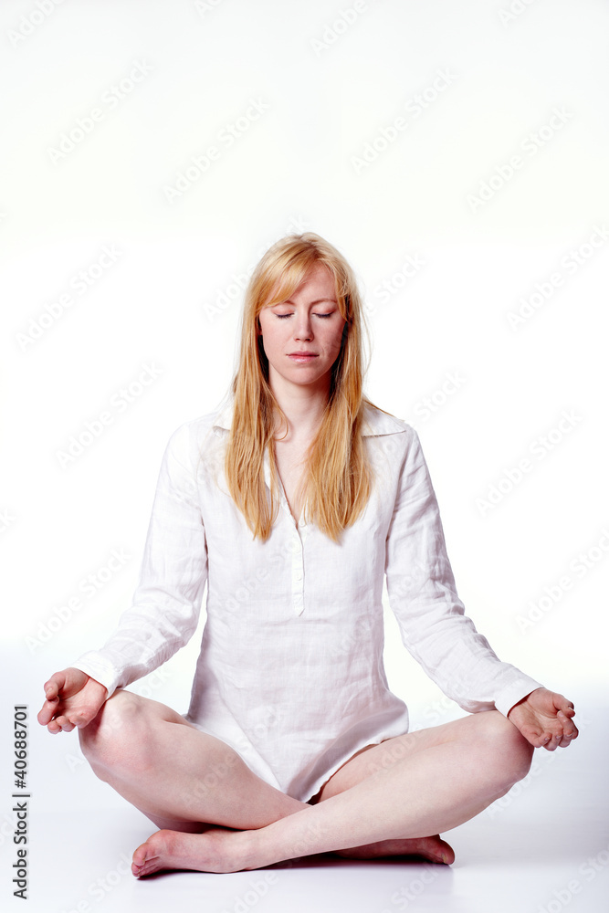 Young relaxing woman