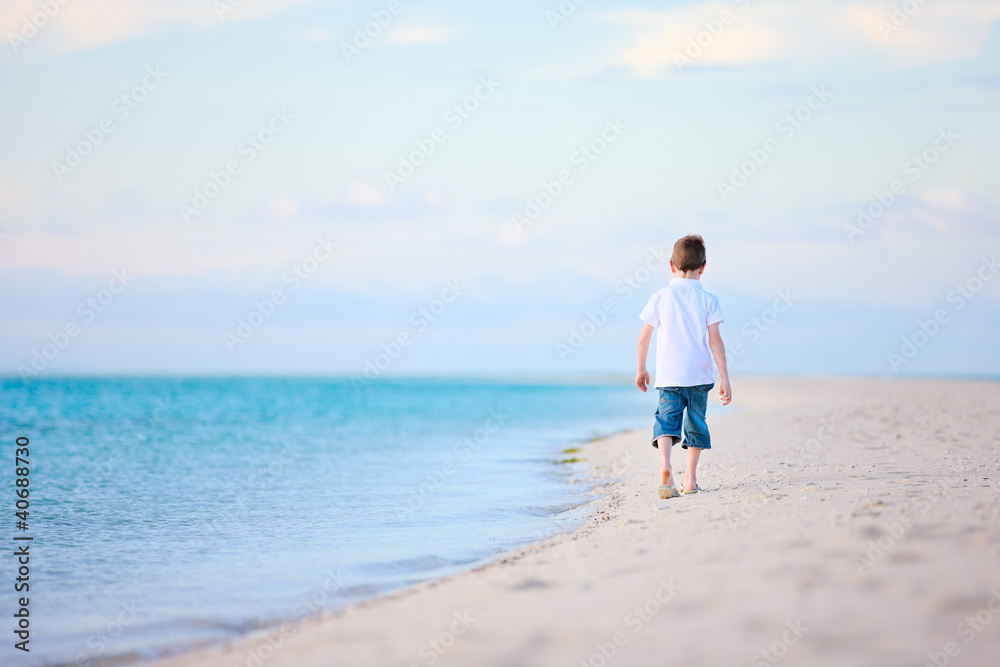 Little boy at beach