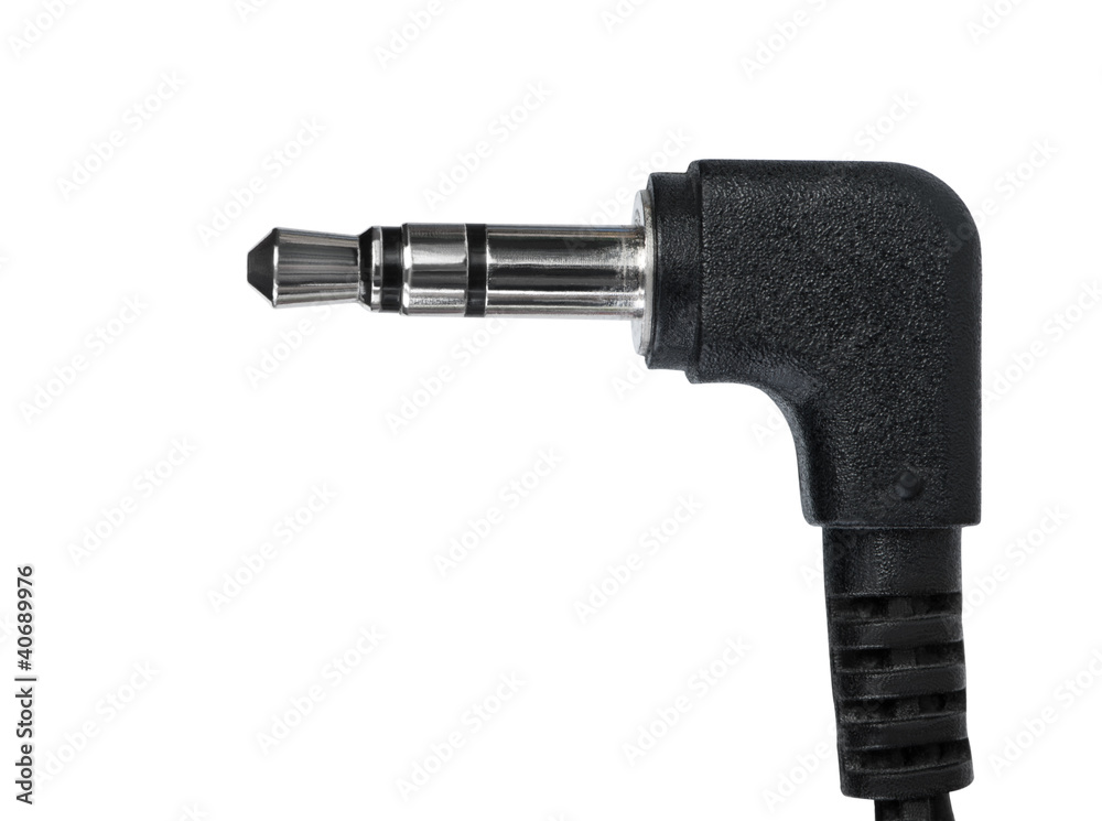 Jack connector close-up. Jack connector close-up.