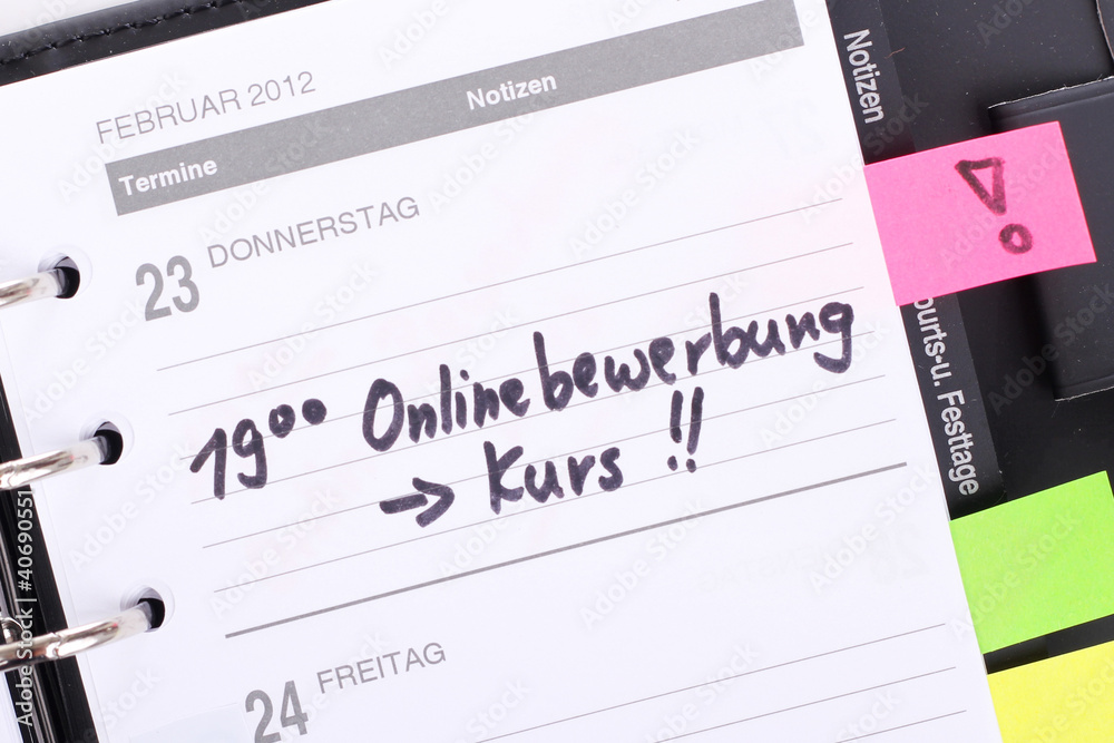 Naklejka premium Onlinebewerbung