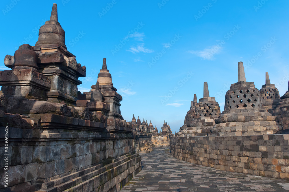 Borobudur Temple. Yogyakarta, Java, Indonesia.