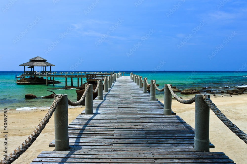 Fototapeta premium Wood jetty