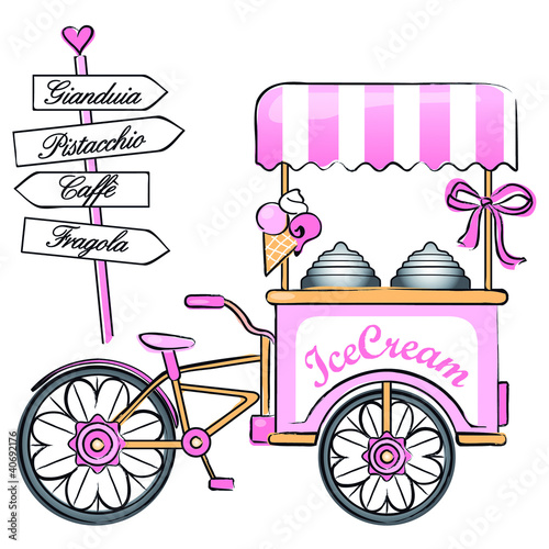 Ice cream bicycle