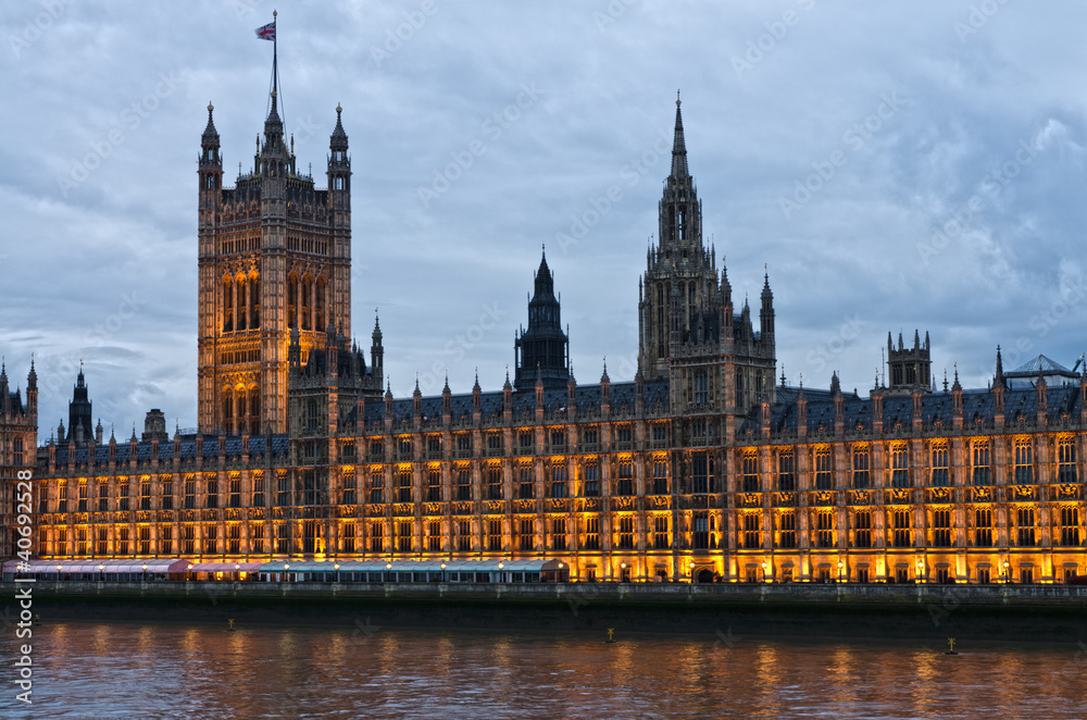 Londra, Westminster : le Houses of Parliament  e Victoria Tower