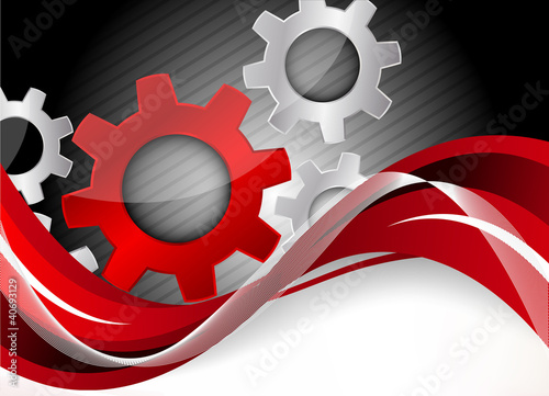 Background with gears