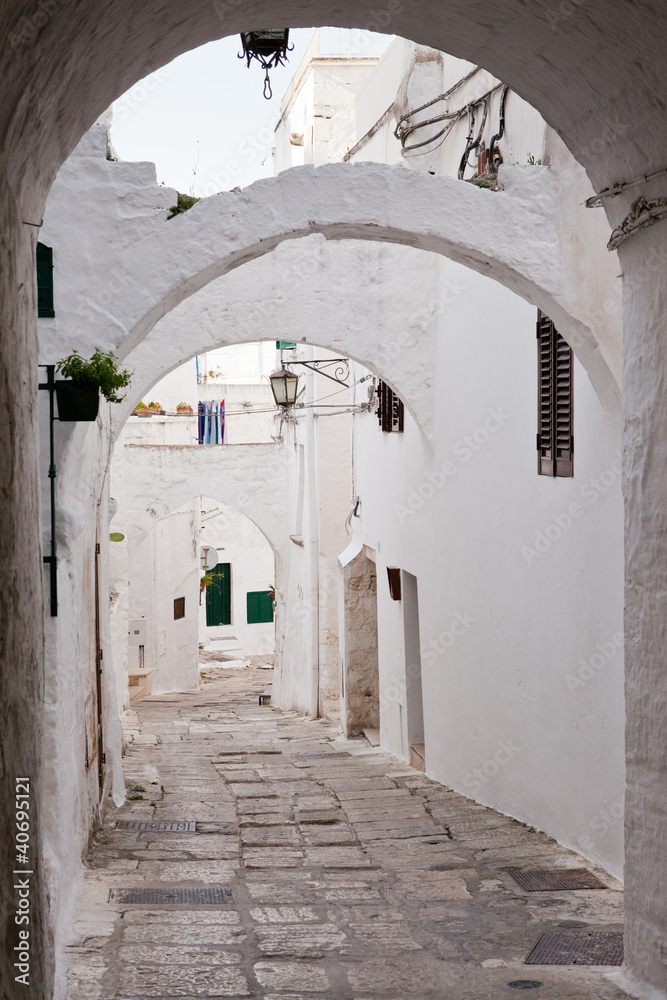 Naklejka premium Ostuni, Puglia, Italia