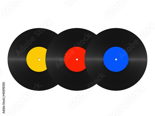 abstract vinyl discs