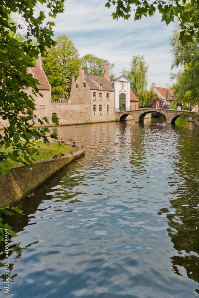 Bruges (Brugge), the beguinage and canal