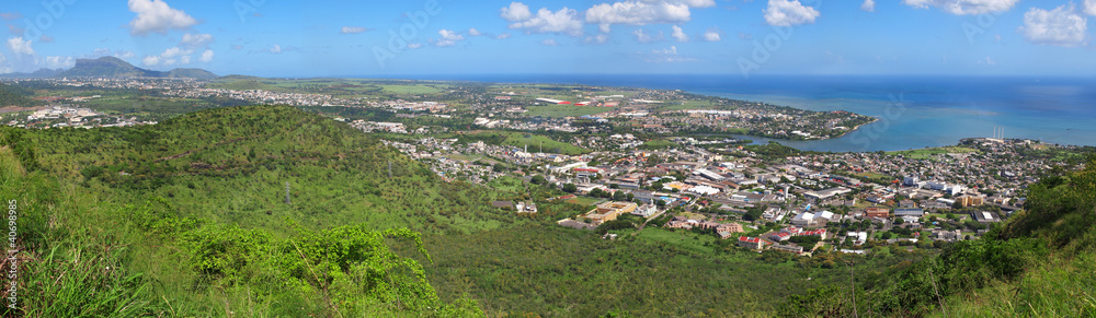 Panoramic Mauritius View from Signal Mountain