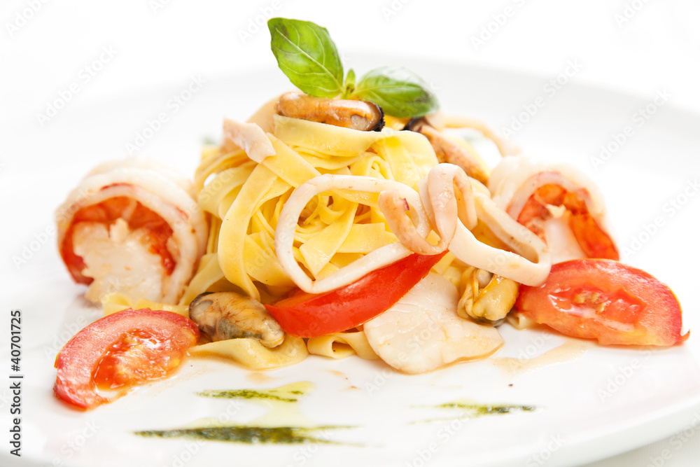 Pasta with seafood Pasta with seafood