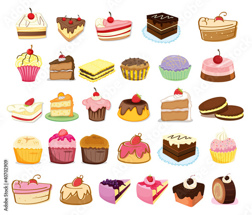 Cakes and desserts