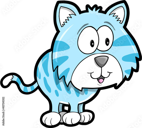 Cute Tiger Animal Vector Illustration Art