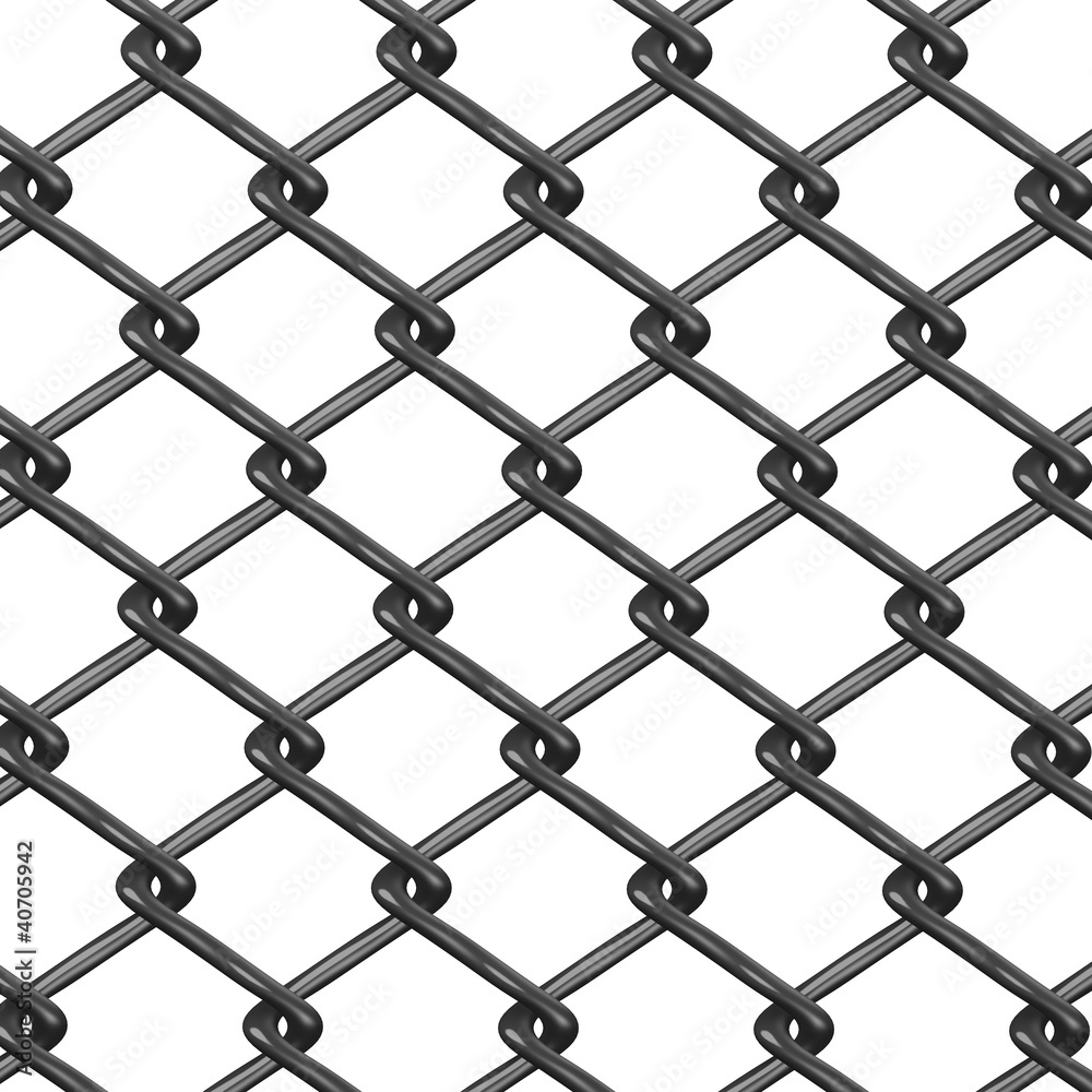 Fototapeta premium 3d render of wire fence