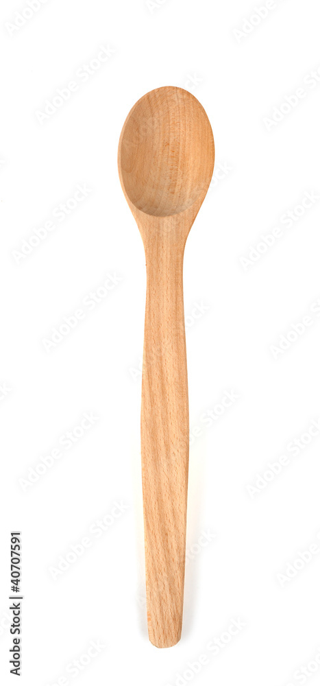 Wooden spoon isolated on white background Wooden spoon isolated on white background