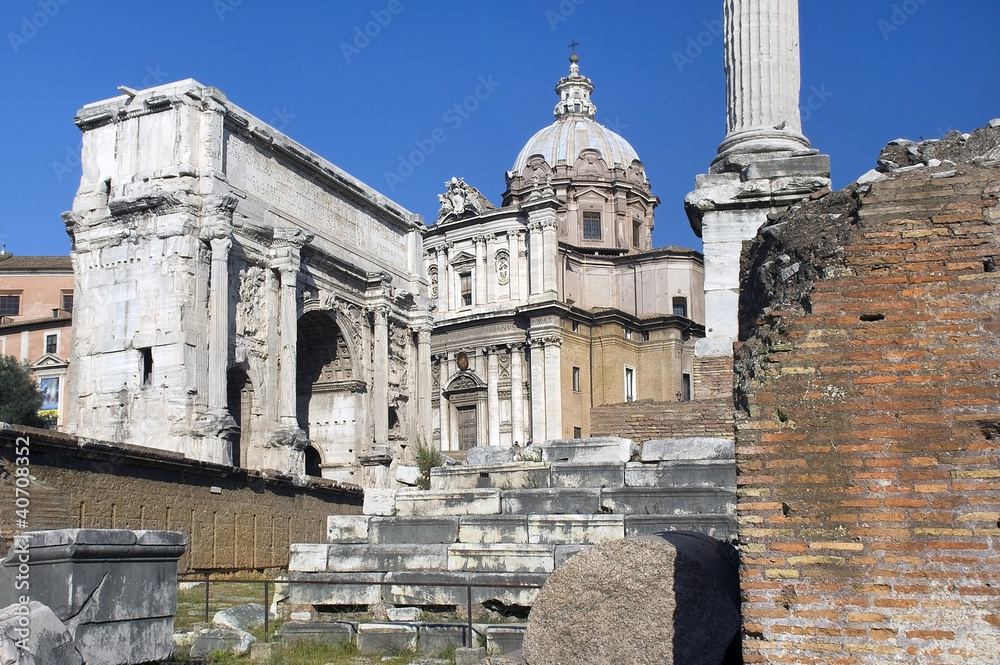 Fototapeta premium ancient ruins in Rome