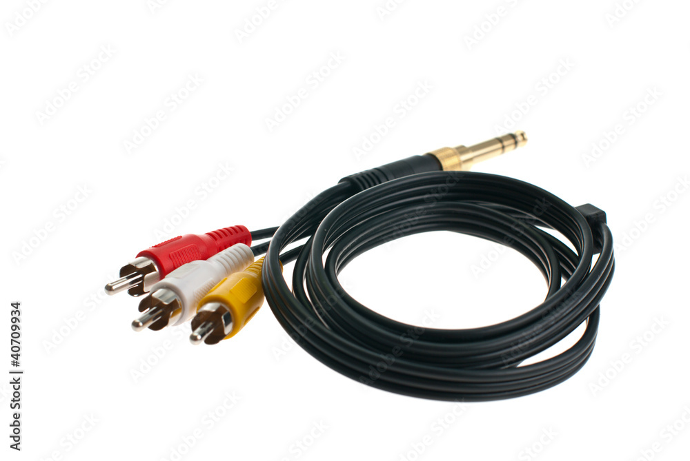 Naklejka premium audio cables