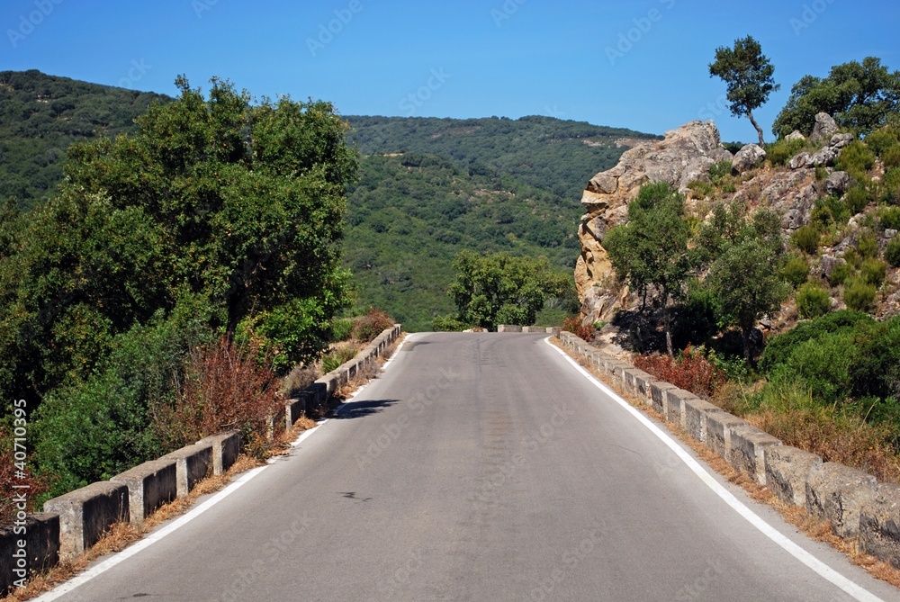 Mountain road, Sierra de los Alcornocales, Spain © Arena Photo