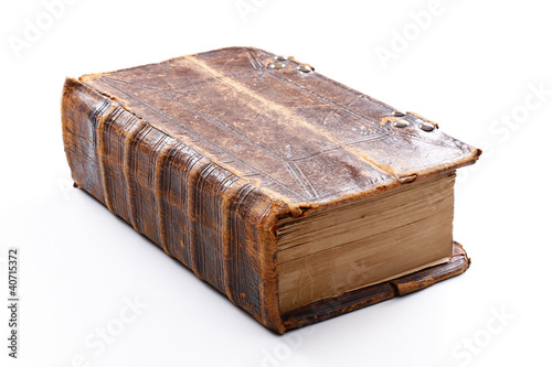 old leather bound bible