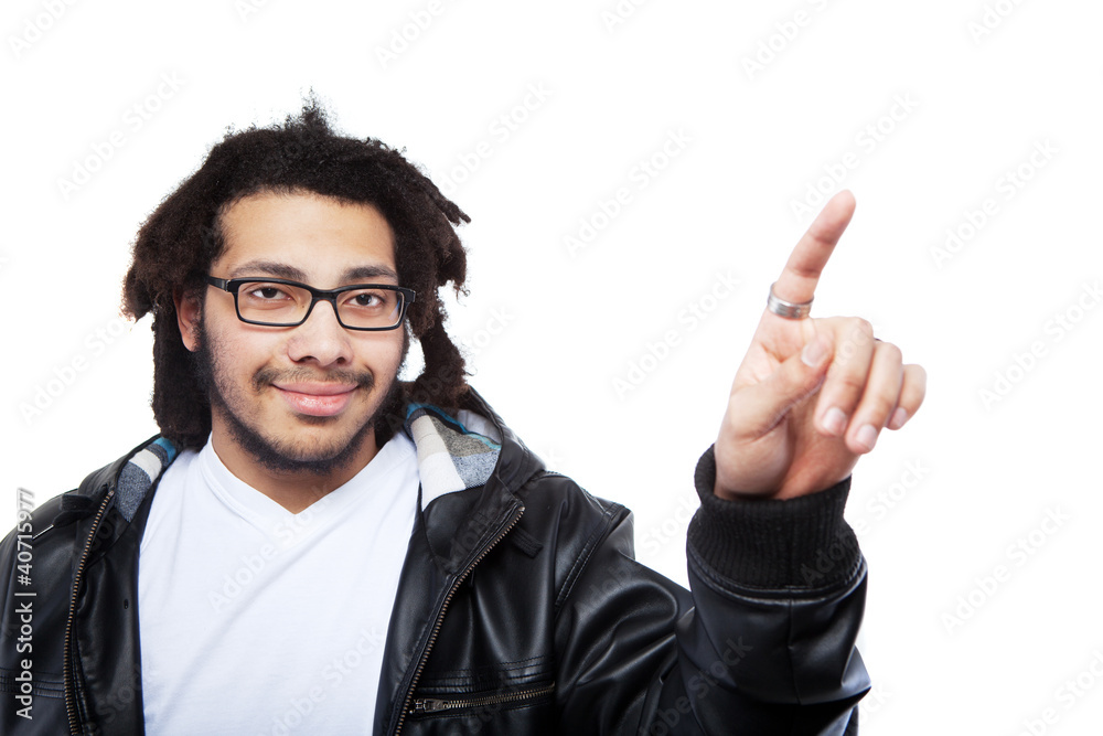I am presenting this - pointing at white space I am presenting this - pointing at white space