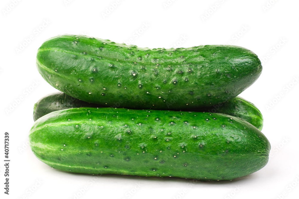 Green cucumbers
