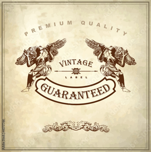 royal luxury premium quality and guarantee label
