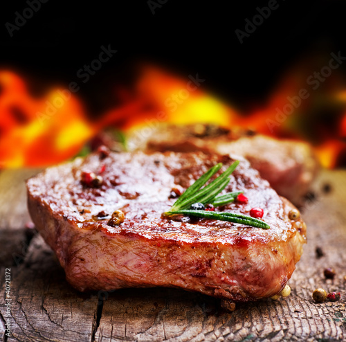 Grilled Steak. Barbecue #40721372