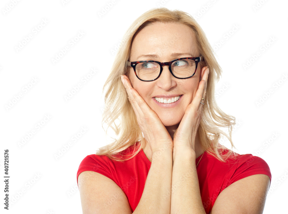 Woman in casuals looking away