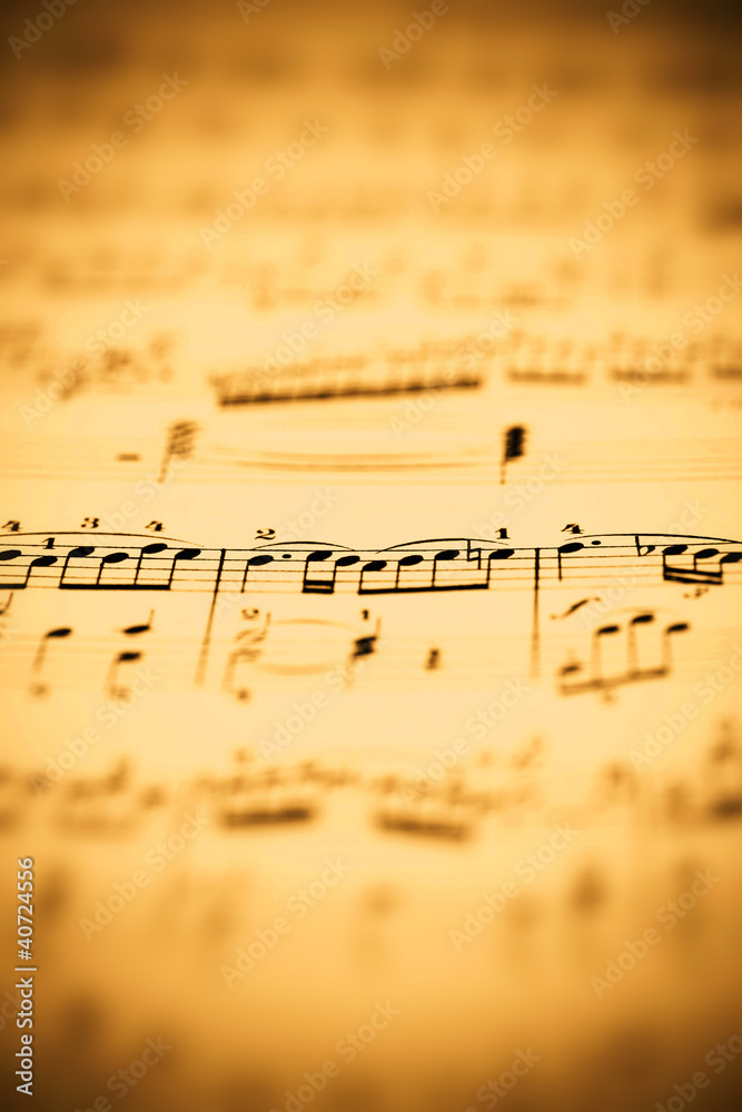 Fototapeta premium music sheet