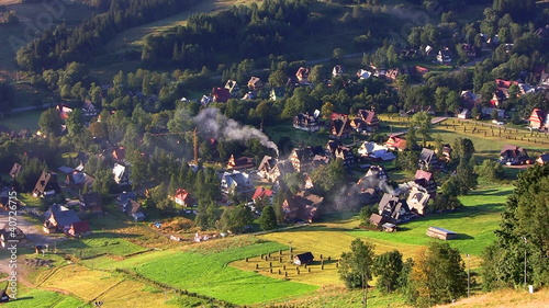 Zakopane, most popular tourists mountain town, Poland