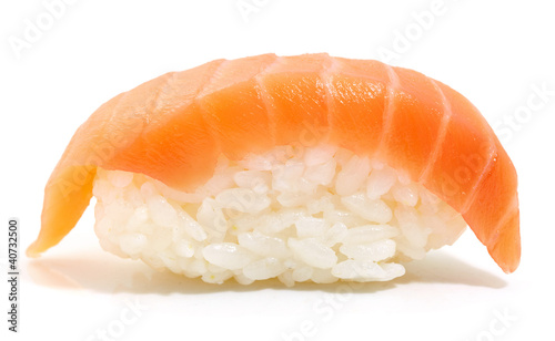 Asian maki salmon sushi