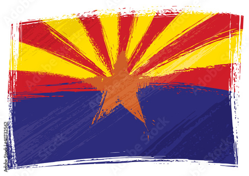Grunge Arizona flag