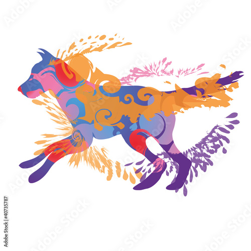 Schattenklecks-Hund