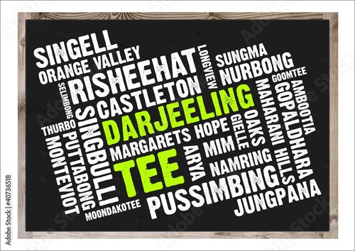 Darjeeling Teegärten Tafel photo
