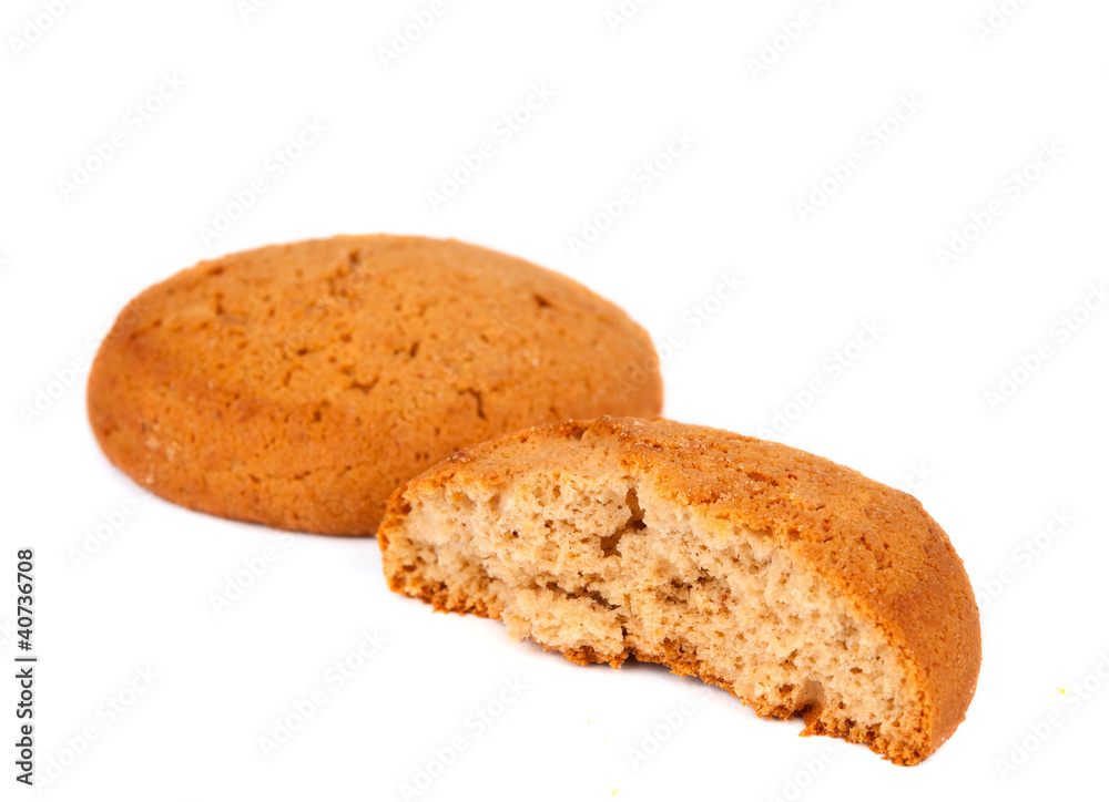 oatmeal cookies isolated